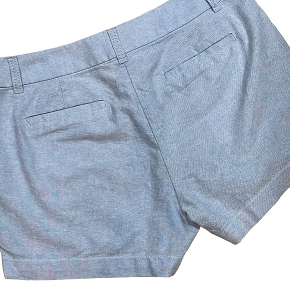 J. Crew Blue Cotton Shorts Poplin Preppy Classic Summer Shorts Womens Size 4 - Picture 10 of 14